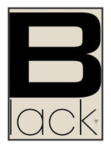 Plakat - B lack - Incado