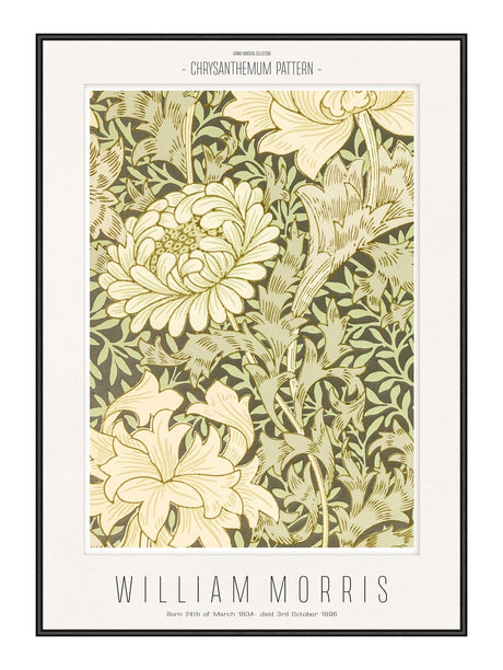 Chrysanthemum Pattern - Plakat - William Morris 30 x 40  cm Plakat