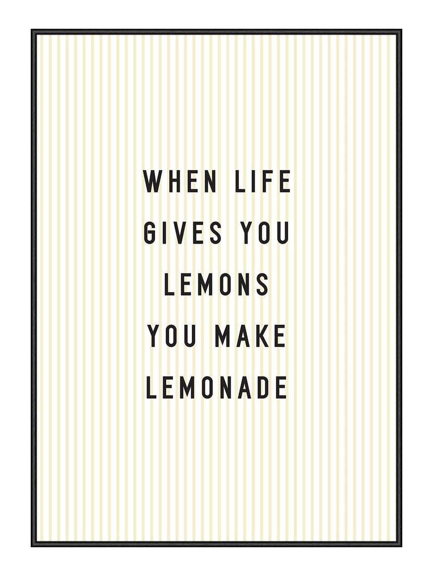Plakat - Make Lemonade - Incado