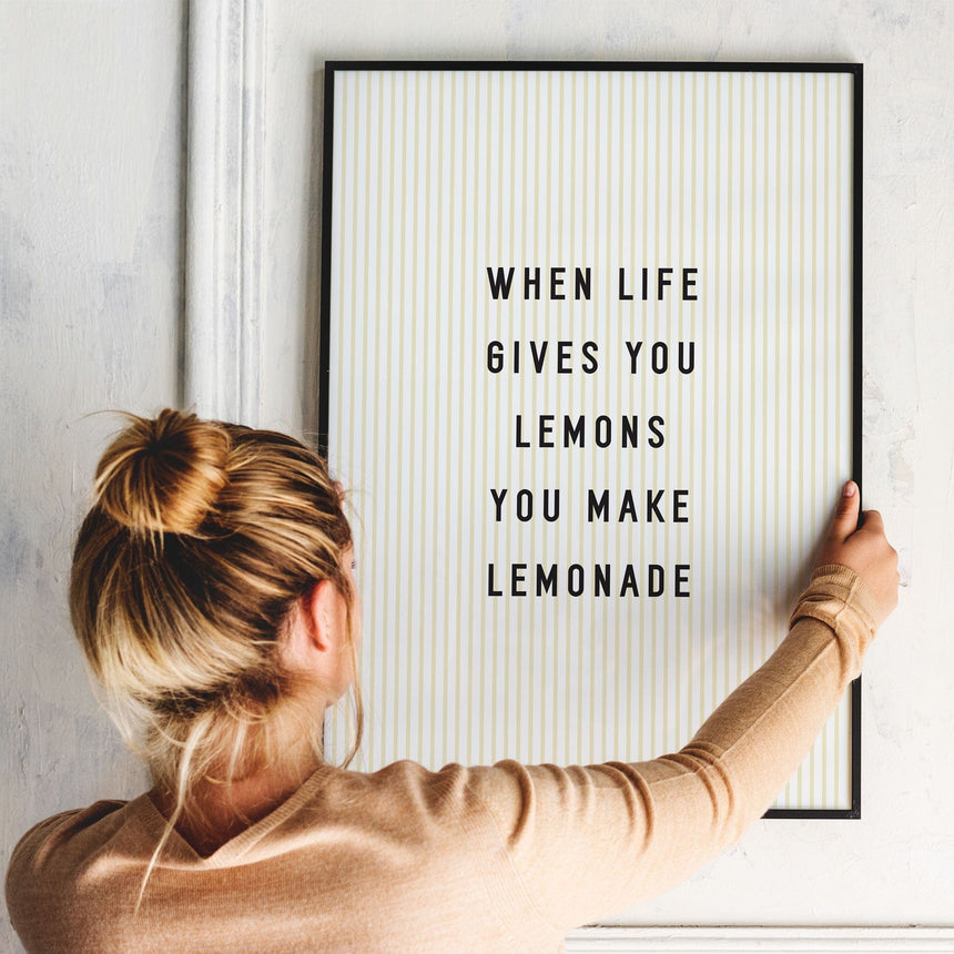 Plakat - Make Lemonade - Incado