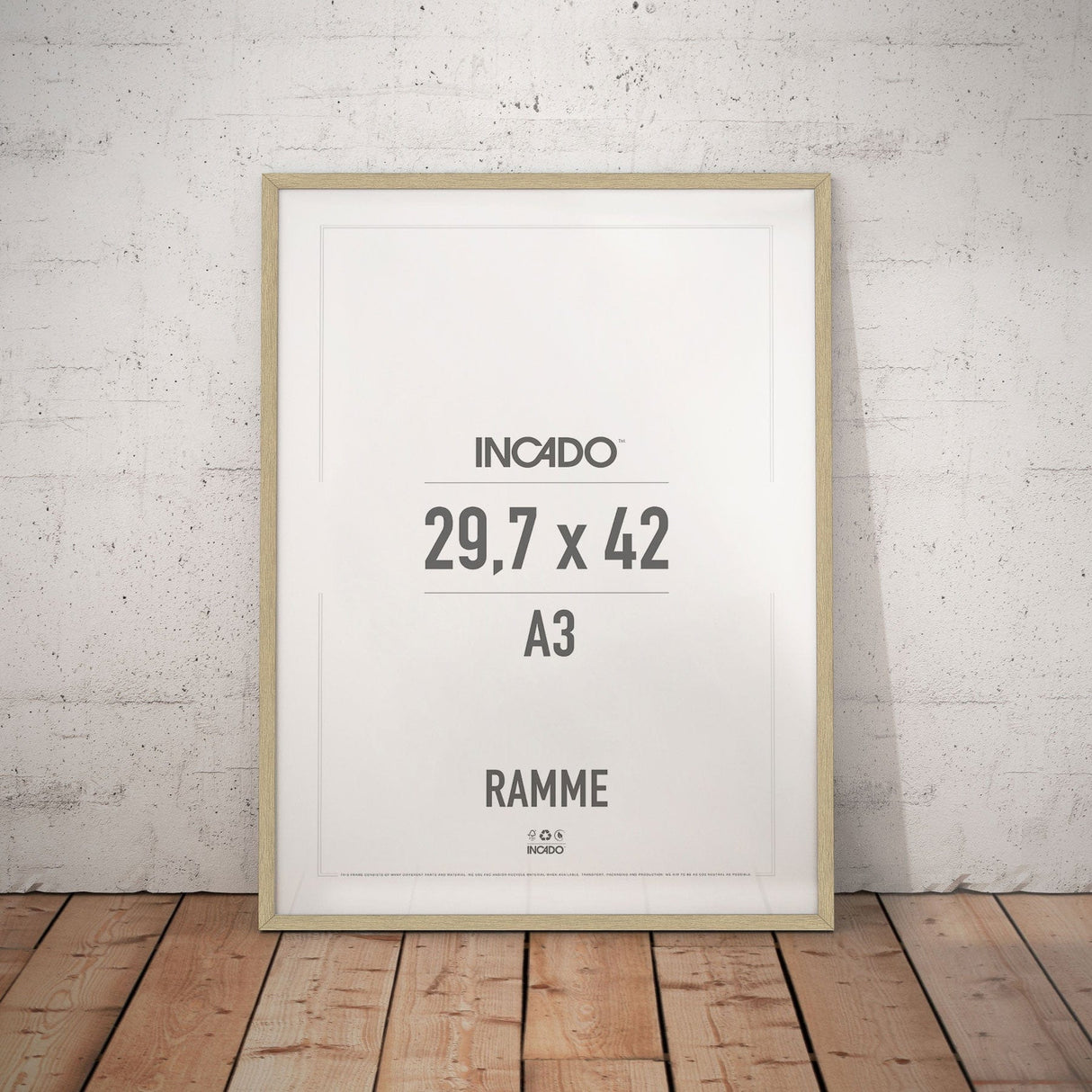 konkurrerende Etablere overskridelsen Eg - Ramme Incado NordicLine - 29,7 x 42 cm