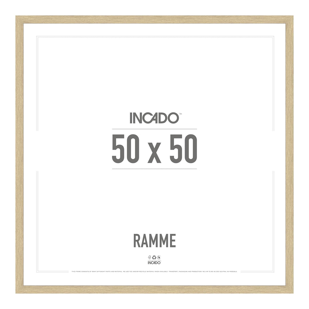 Eg - Ramme Incado NordicLine - 50 x 50 cm 50 x 50  cm Ramme