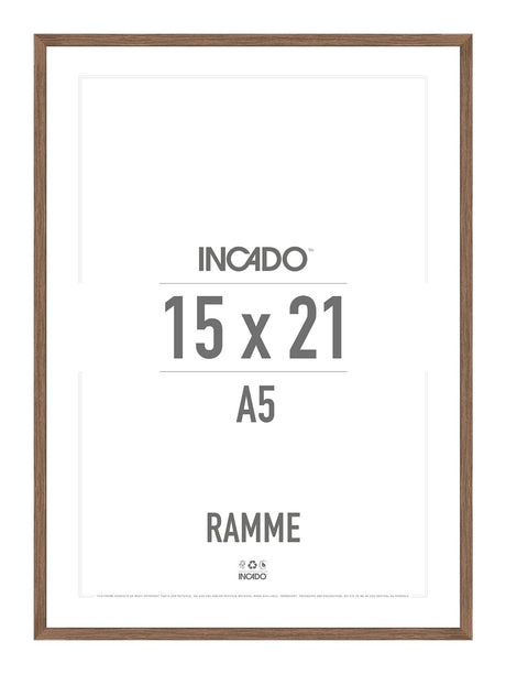 Walnut / Valnød Ramme - Incado NordicLine - 15 x 21 cm 15 x 21  cm Ramme