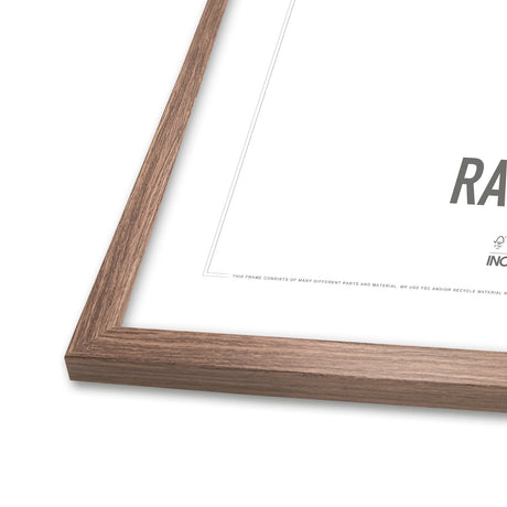 Walnut / Valnød Ramme - Incado NordicLine - 29,7 x 42 cm / A3