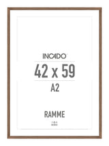 Walnut / Valnød Ramme - Incado NordicLine - 42 x 59,4 cm / A2 42 x 59,4  / A2 cm Ramme