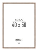 Walnut / Valnød Ramme - Incado NordicLine - 40 x 50 cm 40 x 50  cm Ramme