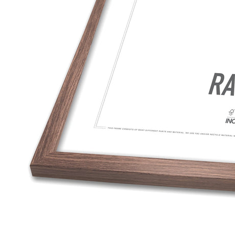 Walnut / Valnød Ramme - Incado NordicLine - 50 x 70 cm