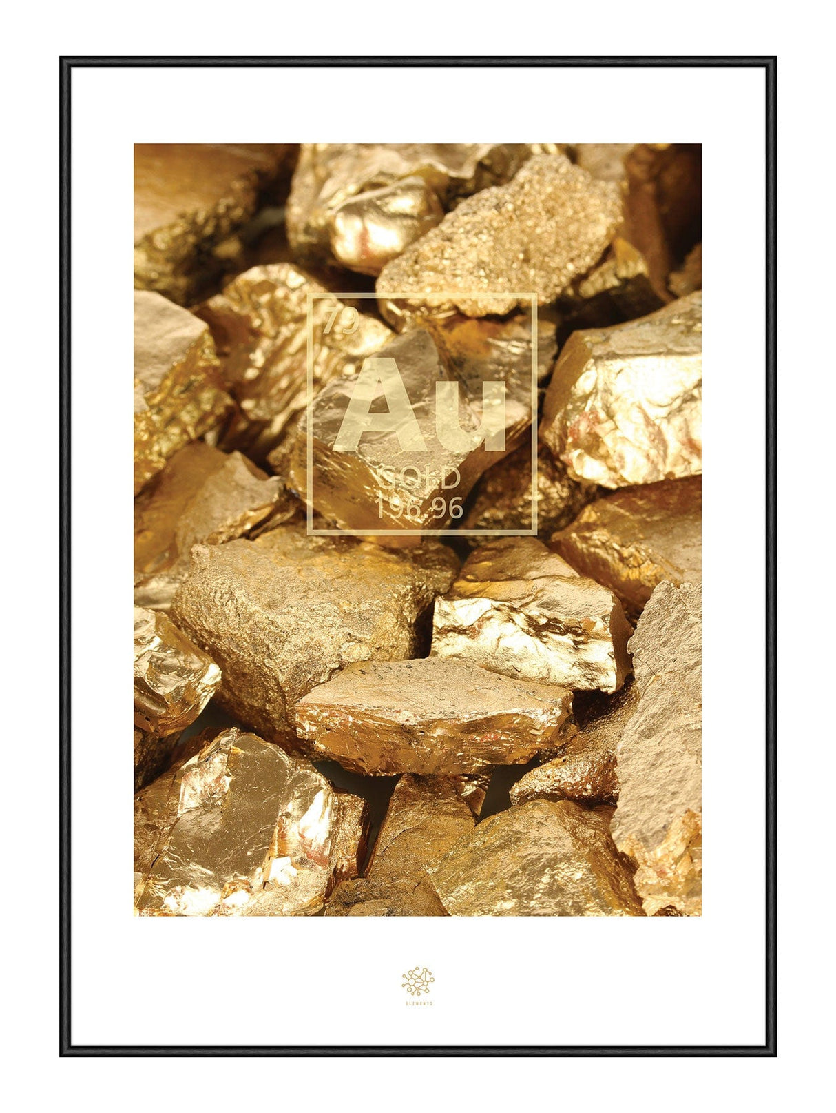 Golden Gravel 30 x 40  cm Plakat
