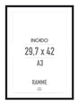 Sort Ramme - Incado NordicLine - 29,7 x 42 cm / A3 29,7 x 42  / A3 cm Ramme