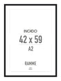 Sort Ramme - Incado NordicLine - 42 x 59,4 cm / A2 42 x 59,4  / A2 cm Ramme