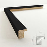 Sort Ramme - Incado NordicLine - 40 x 50 cm