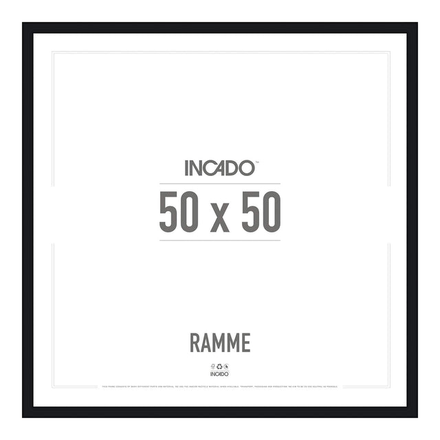 Sort Ramme - Incado NordicLine - 50 x 50 cm 50 x 50  cm Ramme