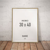 Egetræsramme 15mm - Massiv Eg - Incado NordicLine - 30 x 40 cm