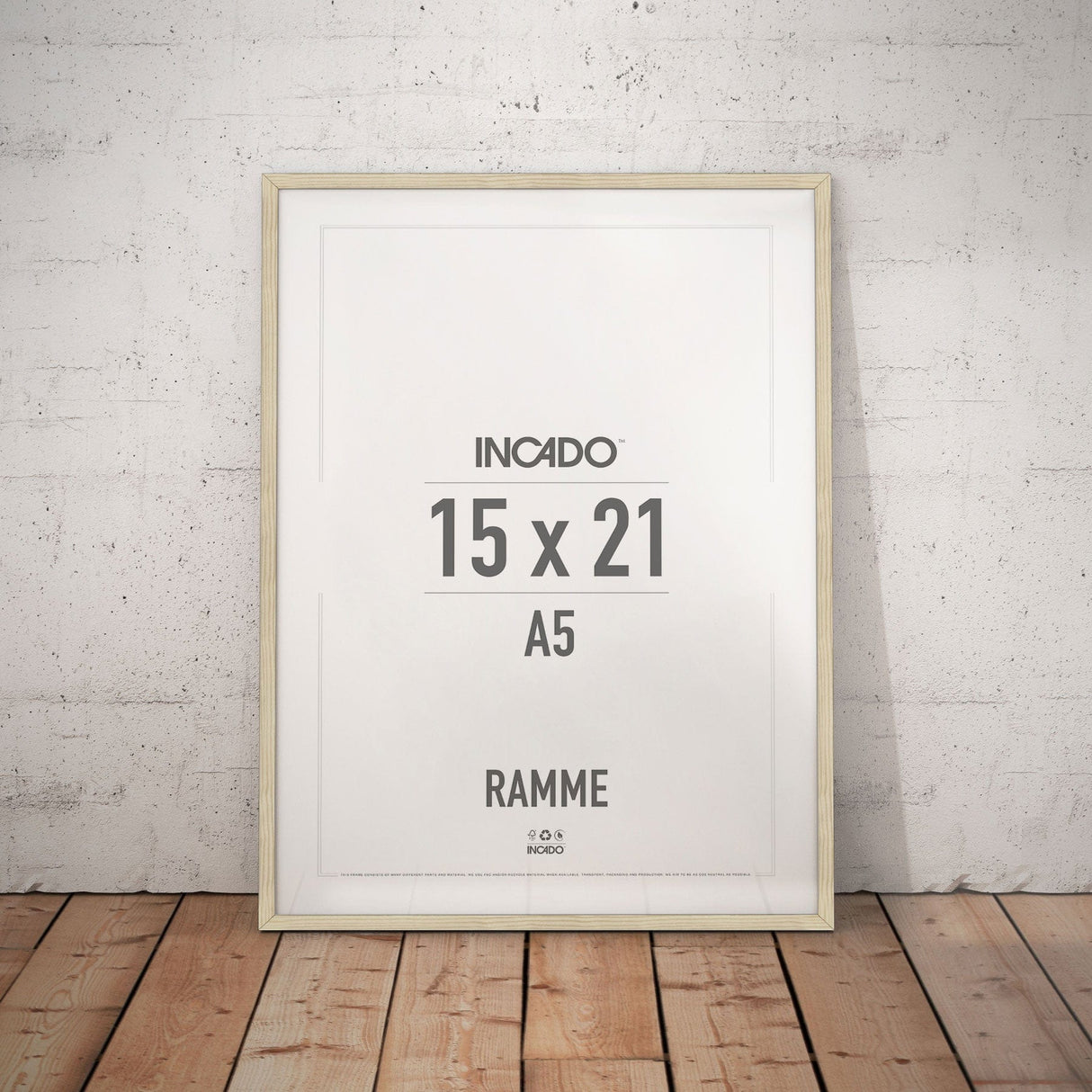 Fyrretræsramme - Incado NordicLine - 15 x 21 cm