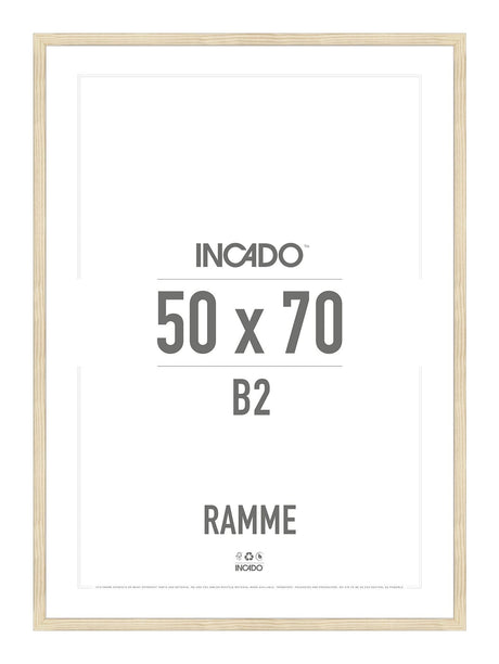 Fyrretræsramme - Incado NordicLine - 50 x 70 cm 50 x 70  cm Ramme
