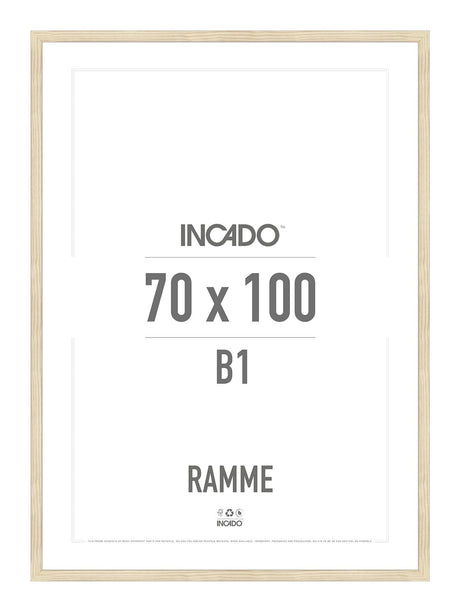 Fyrretræsramme - Incado NordicLine - 70 x 100 cm 70 x 100  cm Ramme