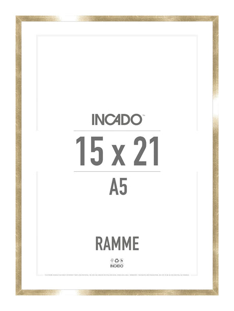 Guld Ramme - Incado NordicLine - 15 x 21 cm 15 x 21  cm Ramme
