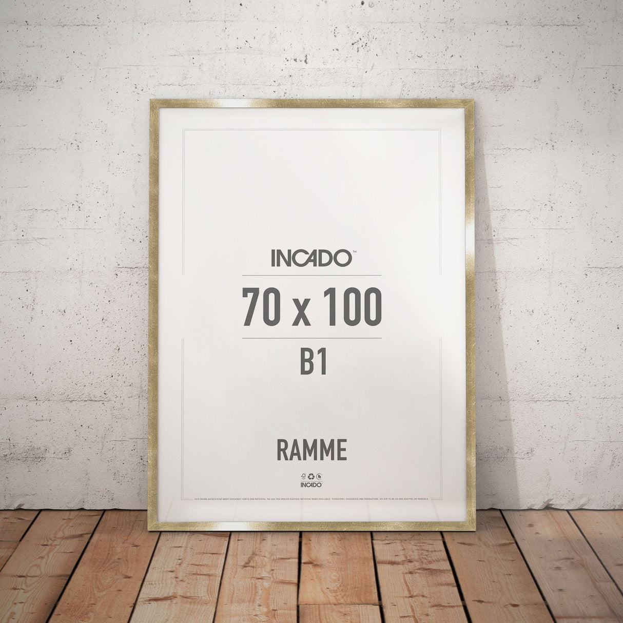 Guld Ramme - Incado NordicLine - 70 x 100 cm