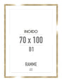 Guld Ramme - Incado NordicLine - 70 x 100 cm 70 x 100  cm Ramme
