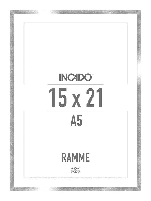 Sølv Ramme - Incado NordicLine - 15 x 21 cm 15 x 21  cm Ramme