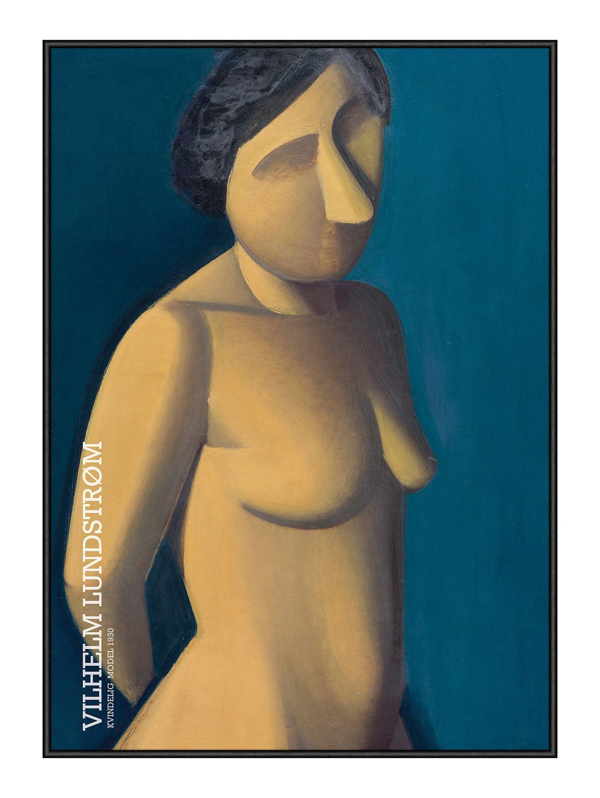Kvindelig Model - Kunstplakat - Vilhelm Lundstrøm 30 x 40  cm Plakat
