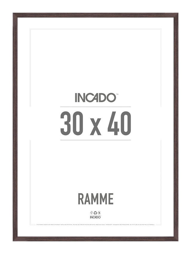 Cherry Brun Ramme - Incado NordicLine - 30 x 40 cm 30 x 40  cm Ramme