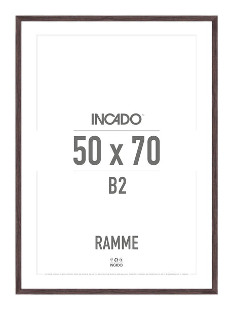 Cherry Brun Ramme - Incado NordicLine - 50 x 70 cm 50 x 70  cm Ramme
