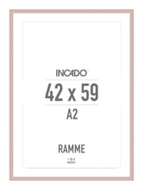 Dirty Rose Lyserød Ramme - Incado NordicLine - 42 x 59,4 cm / A2 42 x 59,4  / A2 cm Ramme