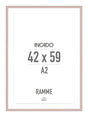 Dirty Rose Lyserød Ramme - Incado NordicLine - 42 x 59,4 cm / A2 42 x 59,4  / A2 cm Ramme