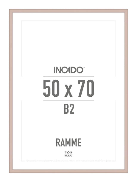 Dirty Rose Lyserød Ramme - Incado NordicLine - 50 x 70 cm 50 x 70  cm Ramme