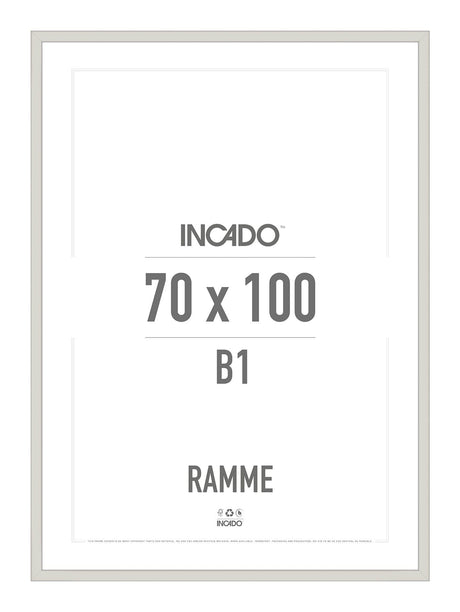 Timeless Lys Ramme - Incado NordicLine - 70 x 100 cm 70 x 100  cm Ramme