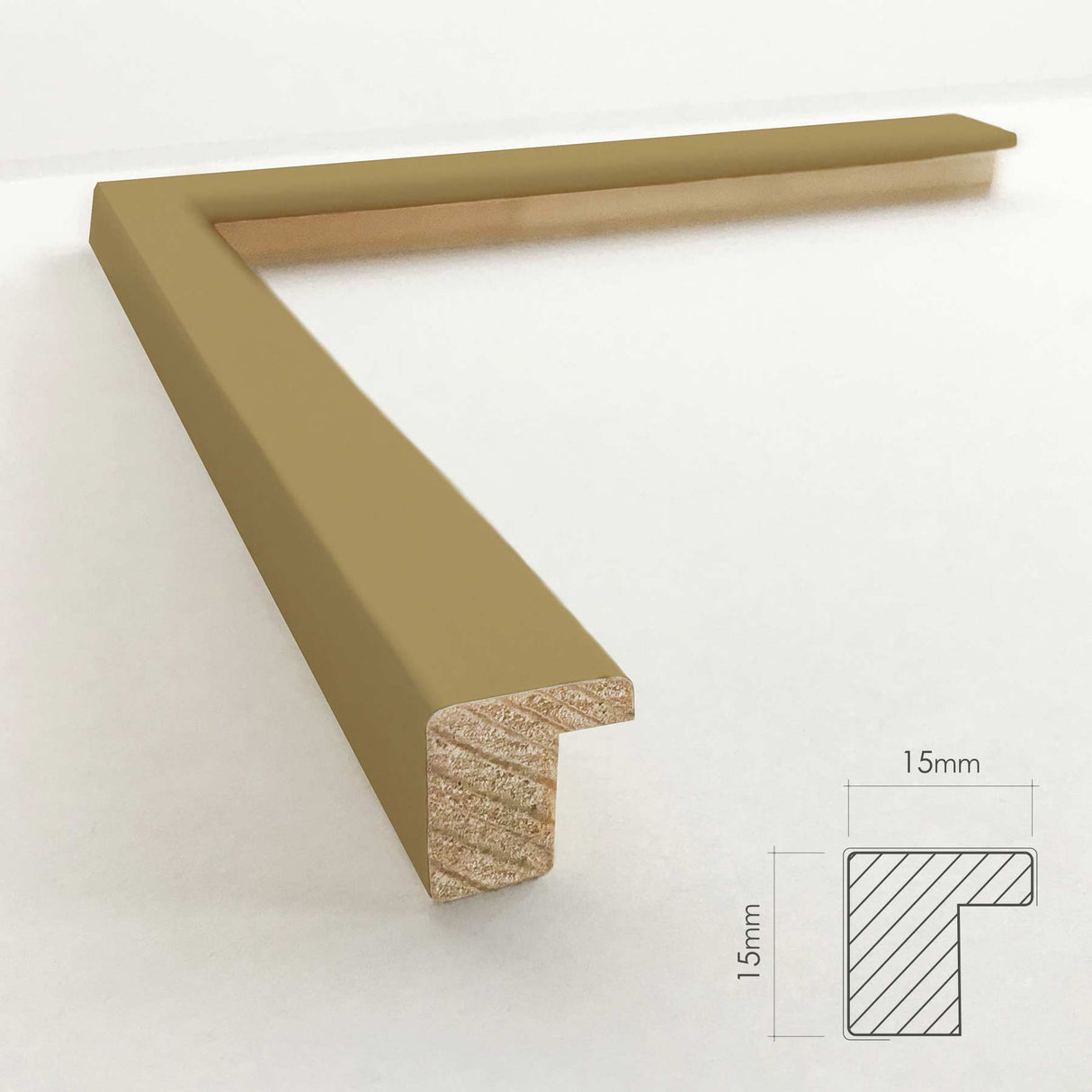 Dijon Gul Ramme - Incado NordicLine - 15 x 21 cm
