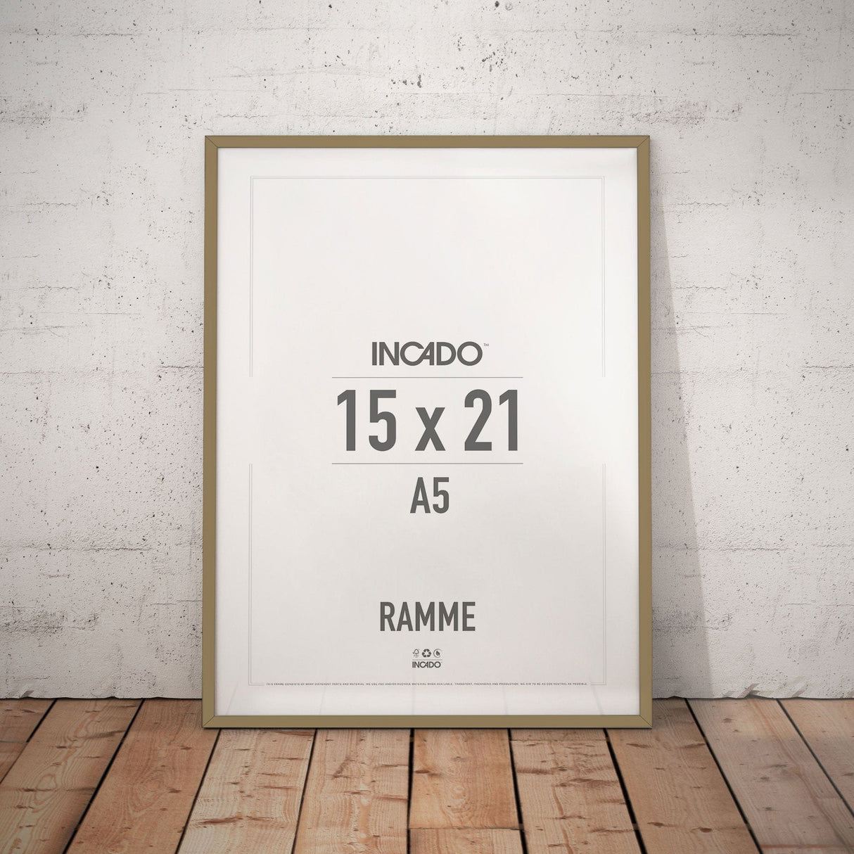 Dijon Gul Ramme - Incado NordicLine - 15 x 21 cm