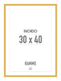 Lemon Curry Gul Ramme - Incado NordicLine - 30 x 40 cm 30 x 40  cm Ramme