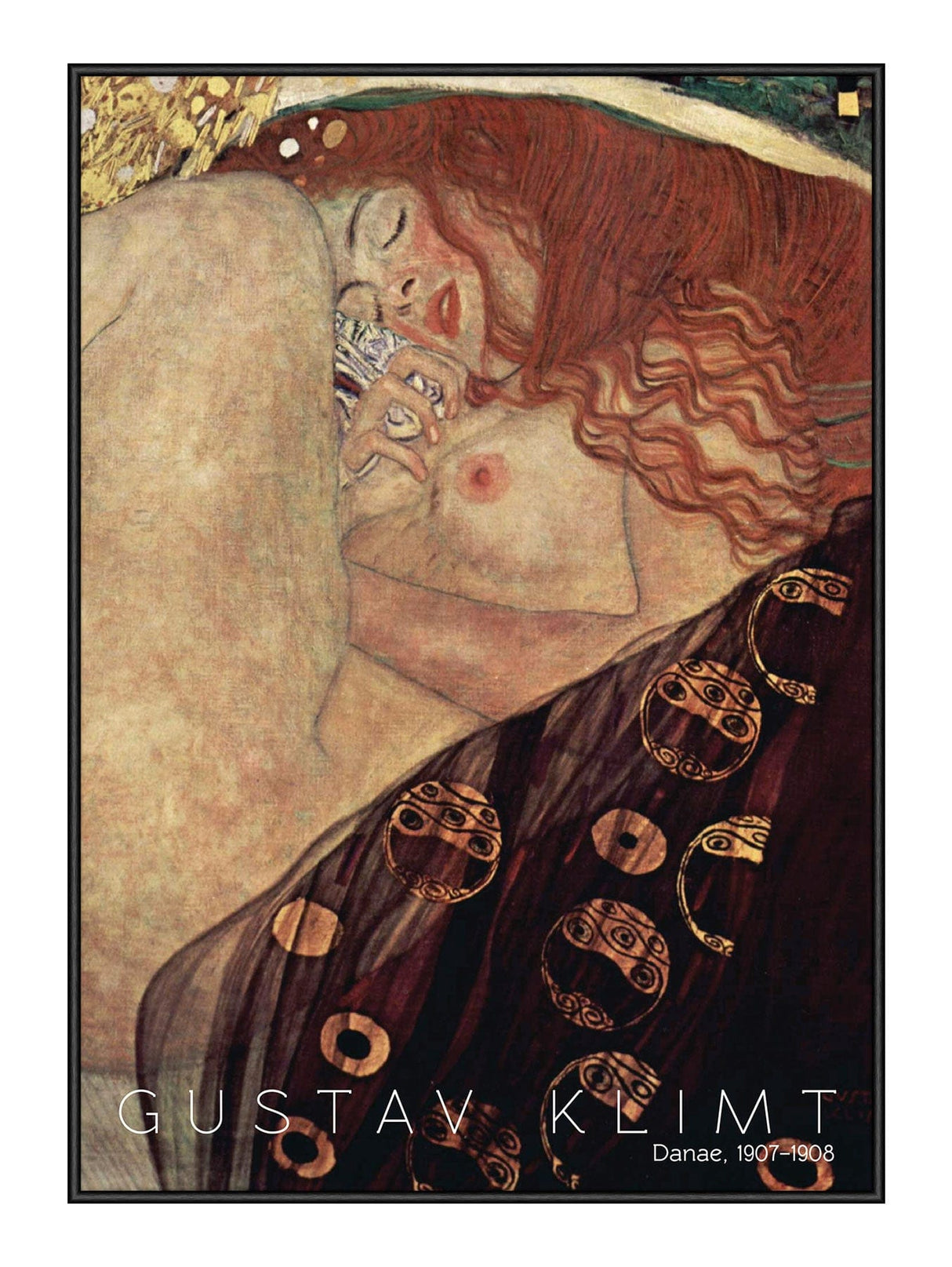 Danae - Kunstplakat - Gustav Klimt 30 x 40  cm Plakat