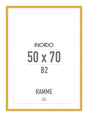 Lemon Curry Gul Ramme - Incado NordicLine - 50 x 70 cm 50 x 70  cm Ramme
