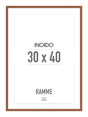 Rust Rødlig Ramme - Incado NordicLine - 30 x 40 cm 30 x 40  cm Ramme