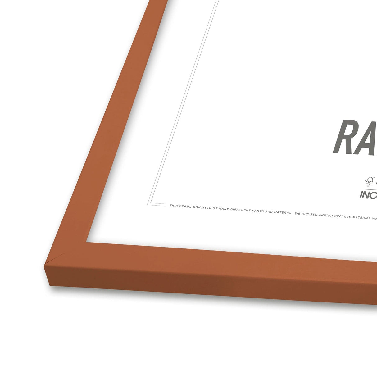 Rust Rødlig Ramme - Incado NordicLine - 30 x 40 cm