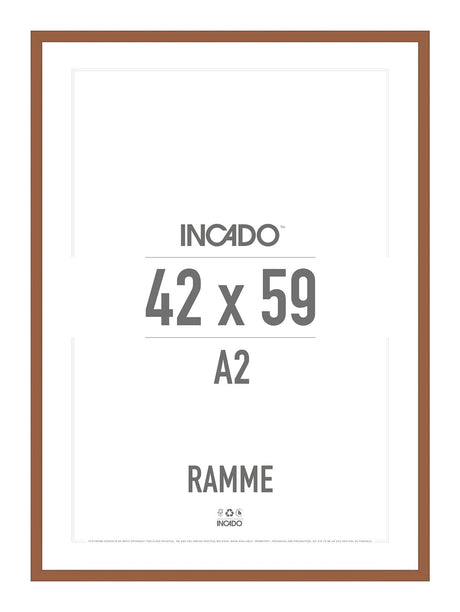 Rust Rødlig Ramme - Incado NordicLine - 42 x 59,4 cm / A2 42 x 59,4  / A2 cm Ramme