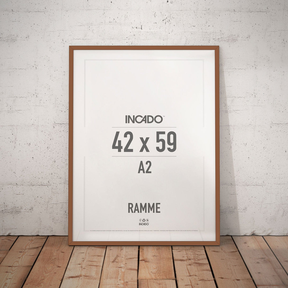 Rust Rødlig Ramme - Incado NordicLine - 42 x 59,4 cm / A2