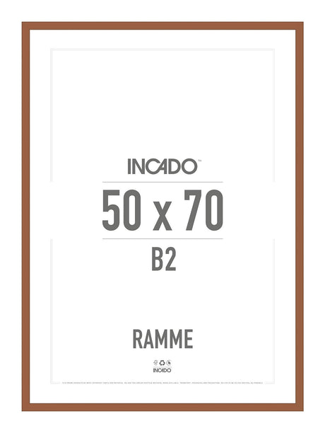 Rust Rødlig Ramme - Incado NordicLine - 50 x 70 cm 50 x 70  cm Ramme