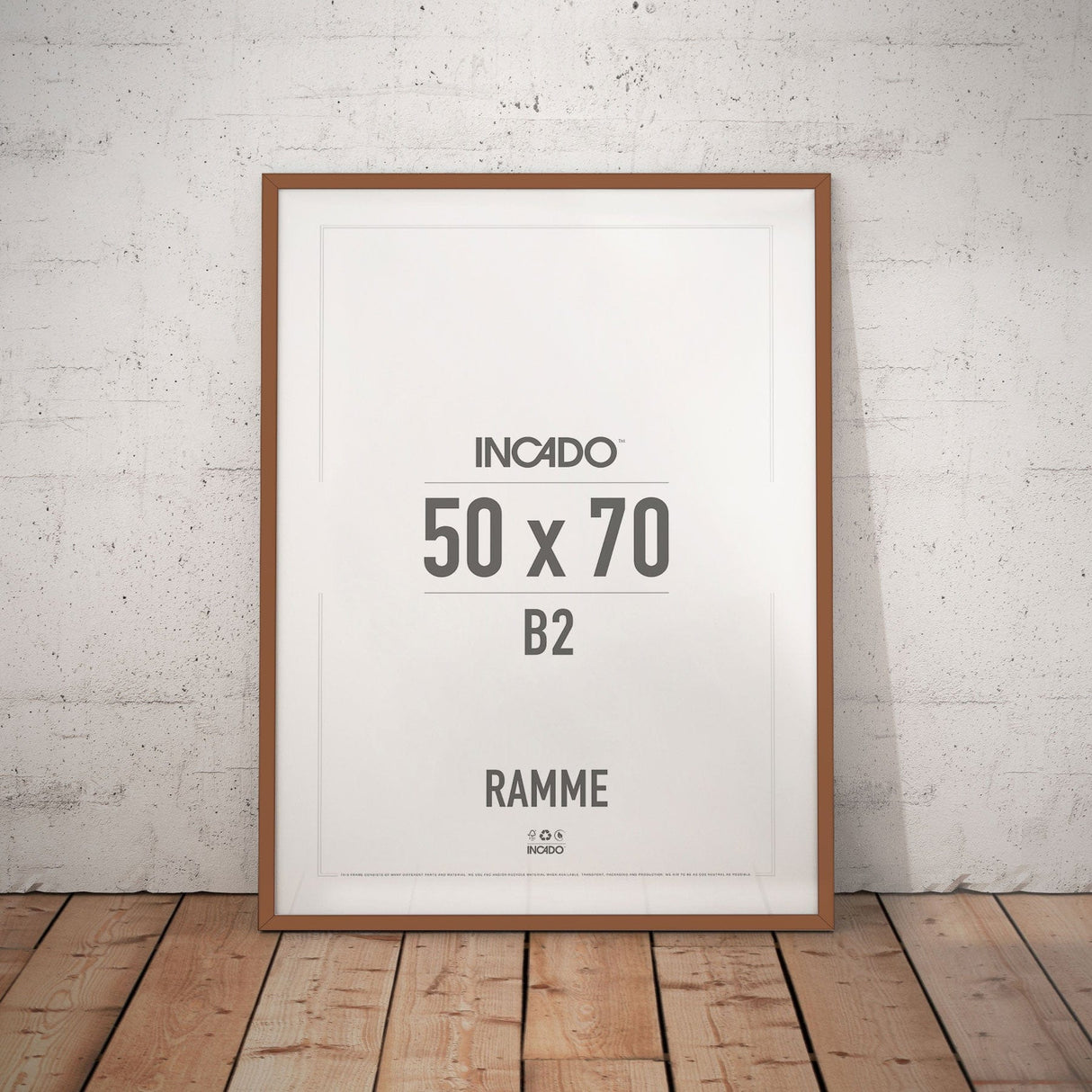 Rust Rødlig Ramme - Incado NordicLine - 50 x 70 cm