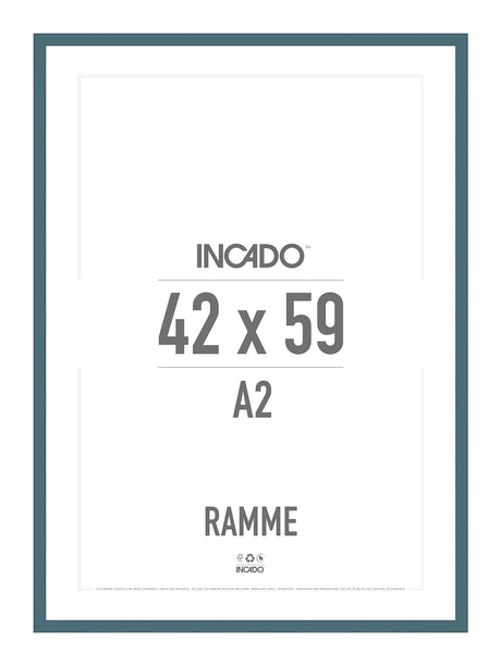 Calypso Blå Ramme - Incado NordicLine - 42 x 59,4 cm / A2 42 x 59,4  / A2 cm Ramme