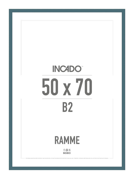 Calypso Blå Ramme - Incado NordicLine - 50 x 70 cm 50 x 70  cm Ramme