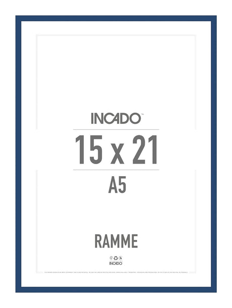 Classic blue blå ramme - Incado NordicLine - 15 x 21 cm 15 x 21  cm Ramme