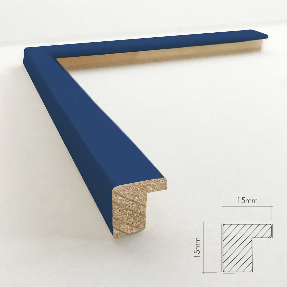 Classic blue blå ramme - Incado NordicLine - 29,7 x 42 cm / A3