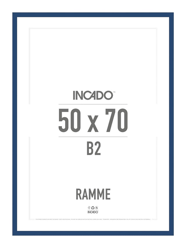 Classic blue blå ramme - Incado NordicLine - 50 x 70 cm 50 x 70  cm Ramme