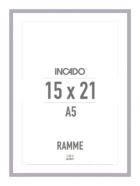 Lavender lyserød/lilla ramme - Incado NordicLine - 15 x 21 cm 15 x 21  cm Ramme