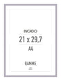 Lavender lyserød/lilla ramme - Incado NordicLine - 21 x 29,7 cm / A4 21 x 29,7  / A4 cm Ramme