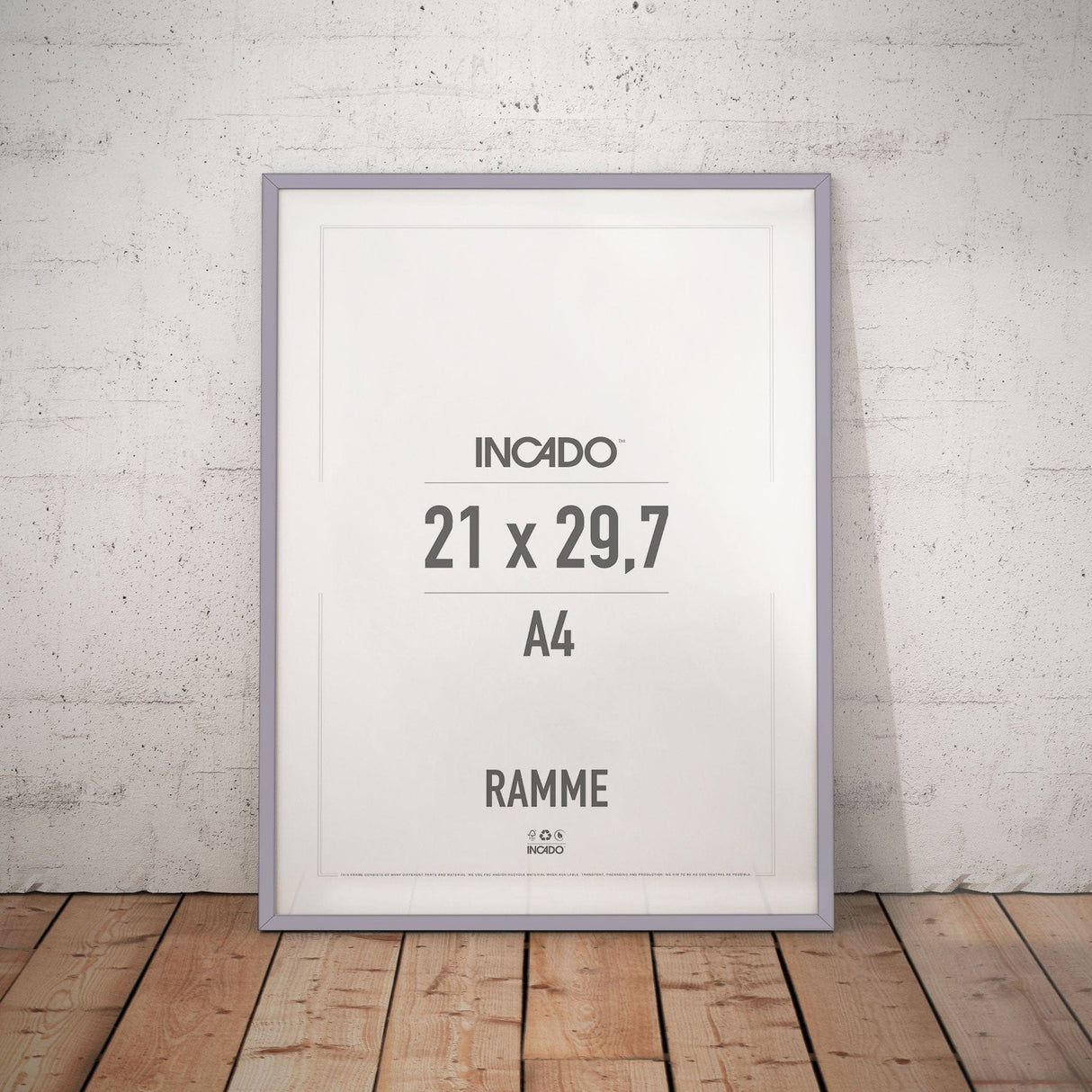 Lavender lyserød/lilla ramme - Incado NordicLine - 21 x 29,7 cm / A4